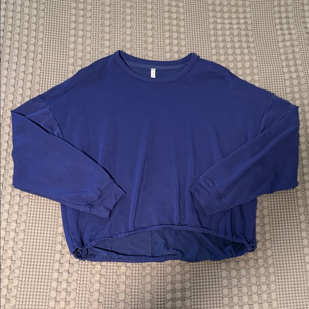 Fabletics Navy Long Sleeve Shirt